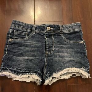 Sonoma Goods for Life Denim Lace Trim Shorts